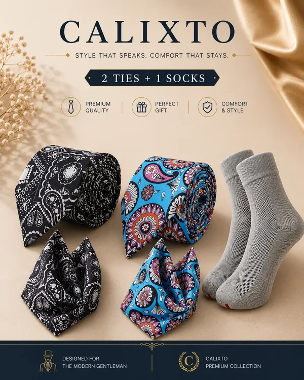 Calixto_Premium_2_Designer_Neckties_with_1_Pair_Cotton_Socks_Combo_for_Men_|_Formal_Office_Wedding_Party_Gift_Set_|_Luxury_Tie_&_Socks_Combo_(TPSH)