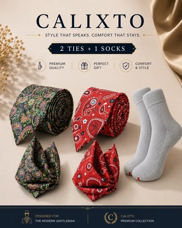 Calixto_Premium_2_Designer_Neckties_with_1_Pair_Cotton_Socks_Combo_for_Men_|_Formal_Office_Wedding_Party_Gift_Set_|_Luxury_Tie_&_Socks_Combo_(TPSH)