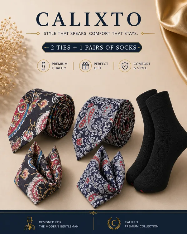Calixto_Premium_2_Designer_Neckties_with_1_Pair_Cotton_Socks_Combo_for_Men_|_Formal_Office_Wedding_Party_Gift_Set_|_Luxury_Tie_&_Socks_Combo_(TPSH)