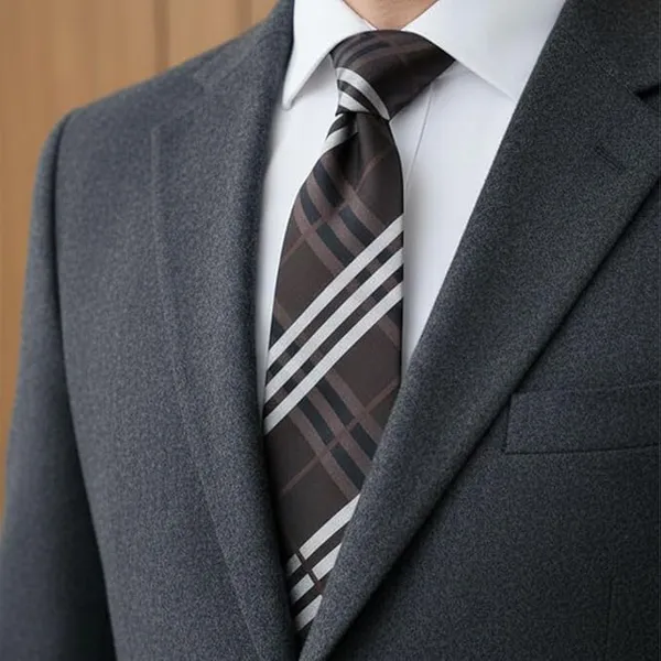 Calixto_Premium_American_Style_Men’s_Necktie_–_Classic_Plaid_Striped_Design,_Woven_Business_&_Formal_Tie_for_Office,_Weddings_&_Special_Occasions
