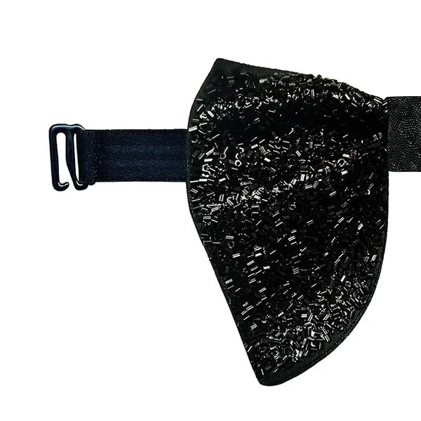 Premium_Embroidery_Micro_Fabric_Designer_Big_Bow_Tie_For_Men_With_Flower_Lapel_Pin,_Butterfly_Bow_with_adjustable_Strap_|_Black|_(Free_Size).
