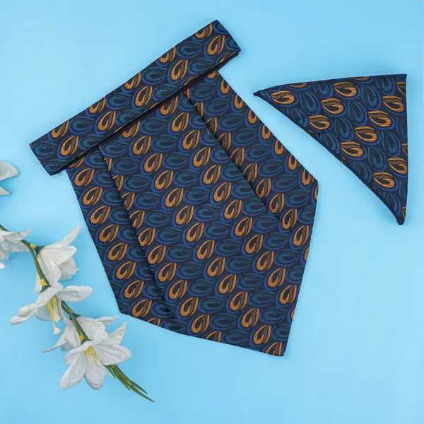 Calixto_Rajput_Men's_Cravat_-_100%_Polyester_Microfiber_Cravats_With_Pocket_Square,_Casual_Accessory_(Pack_Of_2)