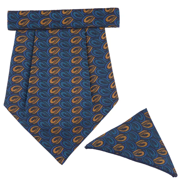 Calixto_Rajput_Men's_Cravat_-_100%_Polyester_Microfiber_Cravats_With_Pocket_Square,_Casual_Accessory_(Pack_Of_2)