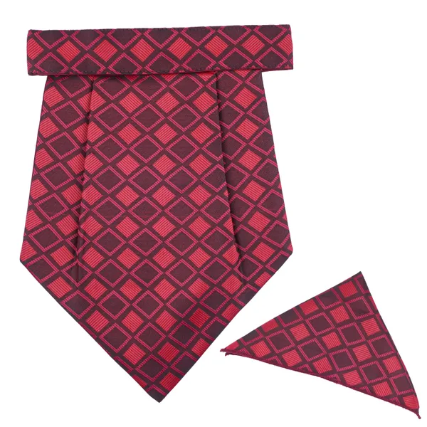 Calixto_Rajput_Men's_Cravat_-_100%_Polyester_Microfiber_Cravats_With_Pocket_Square,_Casual_Accessory_(Pack_Of_2)