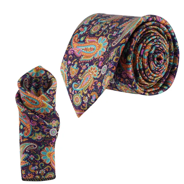 Calixto_Satin_Paisley_Printed_Premium_Quality_Neck_Tie_for_Men_with_Matching_Pocket_Square_–_Elegant_Formal_Necktie_Set_for_Weddings,_Business_&_Party_Wear_(Pack_of_1)