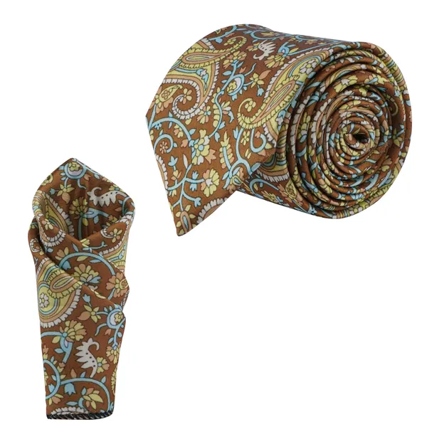 Calixto_Satin_Paisley_Printed_Premium_Quality_Neck_Tie_for_Men_with_Matching_Pocket_Square_–_Elegant_Formal_Necktie_Set_for_Weddings,_Business_&_Party_Wear_(Pack_of_1)
