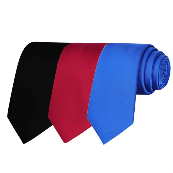 Calixto_Solid_Design_Men's_Black,Maroon,Light_Blue_Solid_Color_Necktie_For_Men's_,_Polyster_Smooth_Fabric_Necktie_(Pack_Of_3)