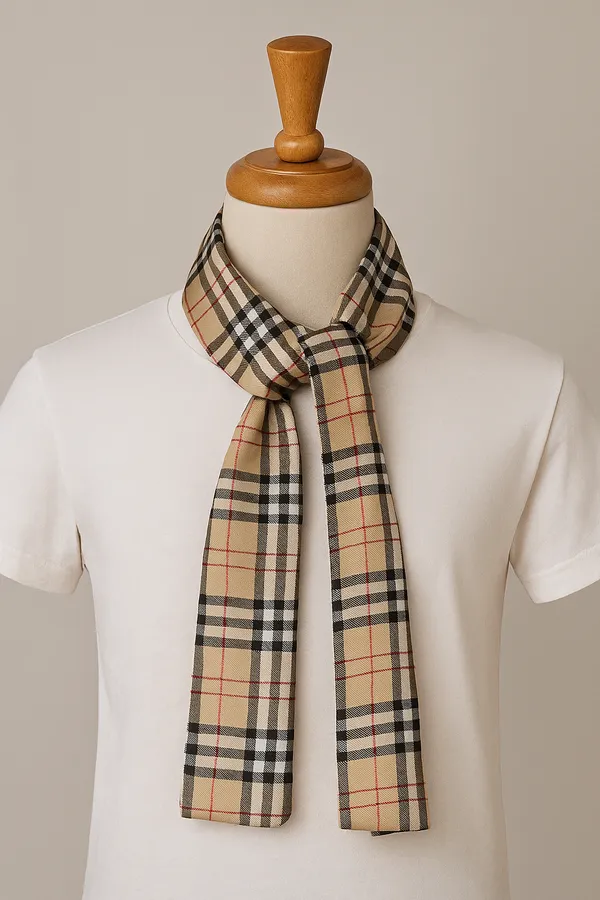 Calixto_Unisex_Classic_Checkered_long_Scarf_with_Pocket_Square_|_Soft_Cotton_Blend_Neck_Scarf_for_Men_&_Women_|_Beige_Tartan_Design_for_Casual_&_Formal_Wear