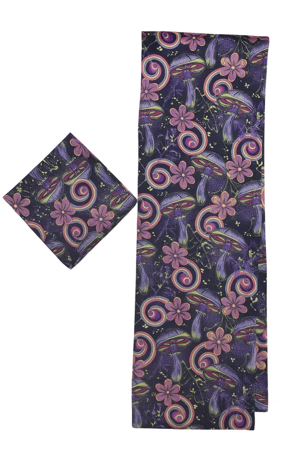 Calixto_Unisex_Designer_Velvet_long_Scarf_with_Pocket_Square_|_Premium_Floral_Swirl_Pattern_|_Soft_Warm_Fashion_Neck_Scarf_for_Men_&_Women