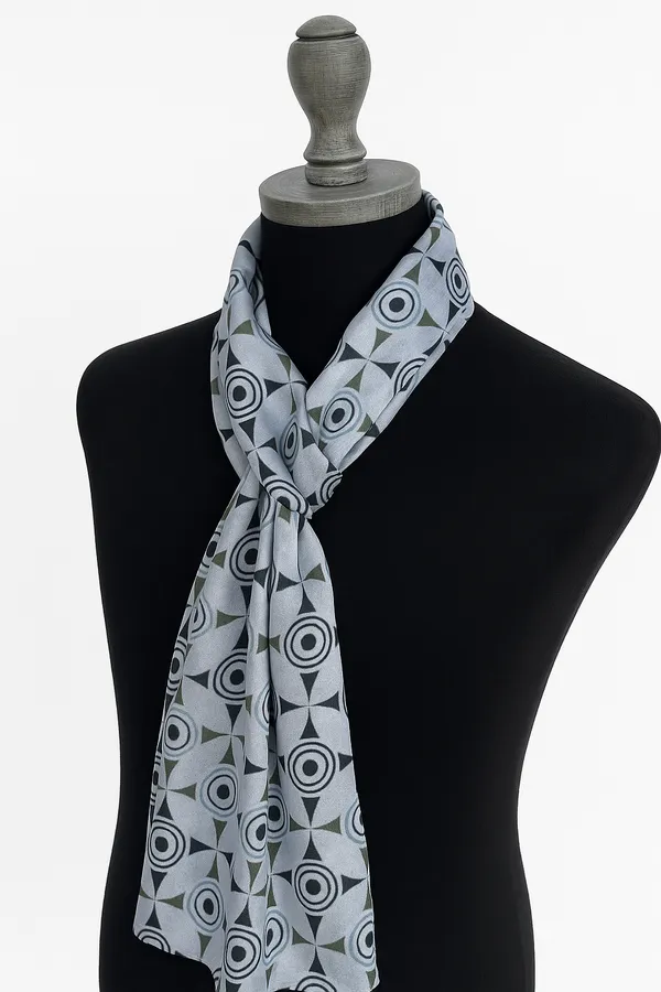 Calixto_Unisex_Long_silky_Satin_Scarf_with_Matching_Pocket_Square_|_Geometric_Printed_Fashion_Accessory_for_Men_&_Women_|_Lightweight_Neck_Wrap