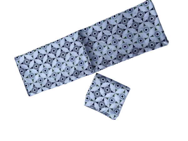 Calixto_Unisex_Long_silky_Satin_Scarf_with_Matching_Pocket_Square_|_Geometric_Printed_Fashion_Accessory_for_Men_&_Women_|_Lightweight_Neck_Wrap