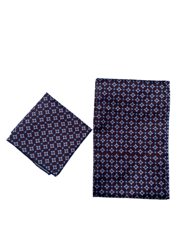 Calixto_Unisex_Long_silky_Satin_Scarf_with_Matching_Pocket_Square_|_Printed_Fashion_Accessory_for_Men_&_Women_|_Lightweight