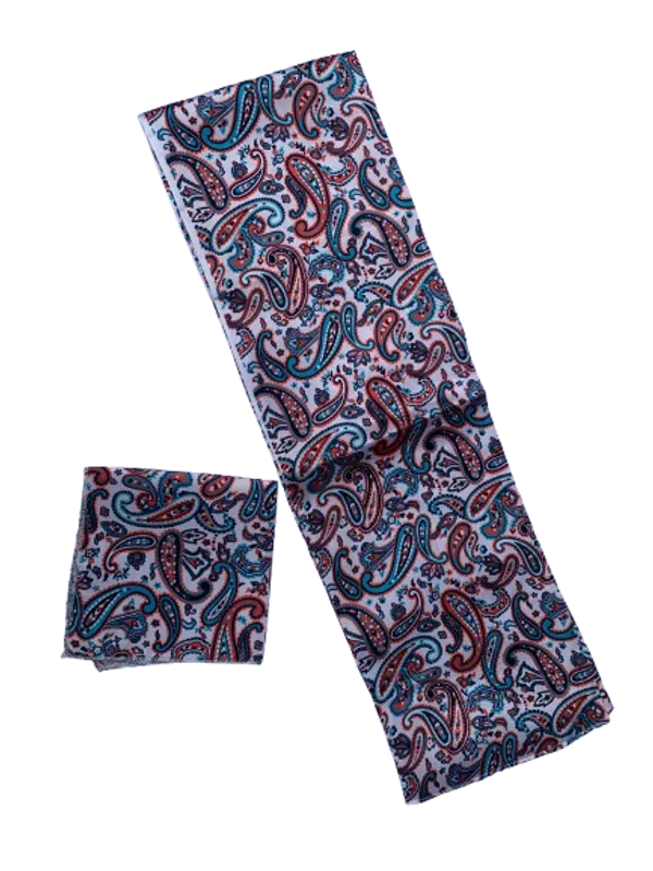 Calixto_Unisex_Long_silky_Satin_Scarf_with_Matching_Pocket_Square_|_Printed_Fashion_Accessory_for_Men_&_Women_|_Lightweight_Neck_Wrap