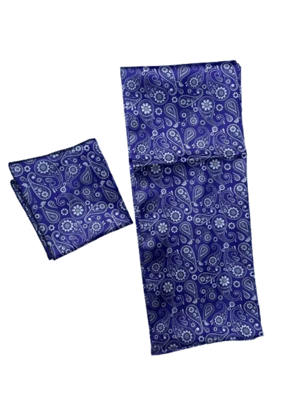Calixto_Unisex_Long_silky_Satin_Scarf_with_Matching_Pocket_Square_|_Printed_Fashion_Accessory_for_Men_&_Women_|_Lightweight_Neck_Wrap