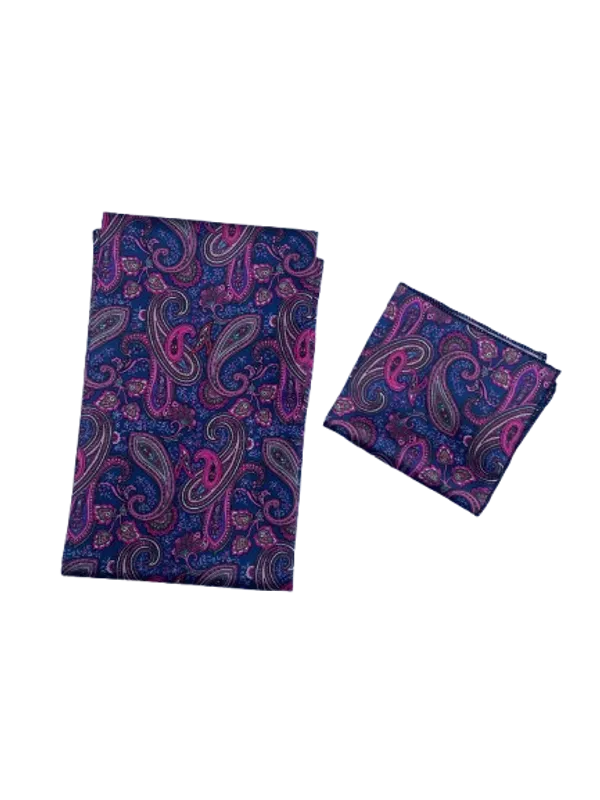 Calixto_Unisex_Paisley_Print_Long_Scarf_with_Pocket_Square_|_Lightweight_All-Season_Neck_Scarf_for_Men_&_Women_|_Soft_&_Stylish_Accessory_for_Casual_&_Formal_Wear
