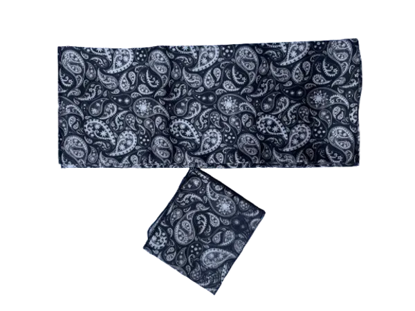 Calixto_Unisex_Paisley_Print_Long_Scarf_with_Pocket_Square_|_Soft_Cotton_Blend_Neck_Scarf_for_Men_&_Women_|_Elegant_Dark_Navy_Accessory_for_Casual_&_Formal_Wear