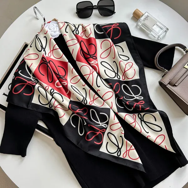 CALIXTO Calixto Premium Satin Silk Square Scarf for Women with