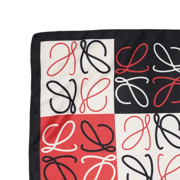 Calixto_Premium_Satin_Silk_Square_Scarf_for_Women_with_Stylish_Monogram_Print_–_Soft,_Lightweight_&_Versatile_–_Black,_White_&_Red