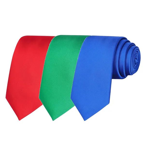 Calixto_Solid_Design_Men's_Blood_Red,Bottle_Green,_Light_Blue_Solid_Color_Necktie_For_Men's_,_Polyster_Smooth_Fabric_Necktie_(Pack_Of_3)