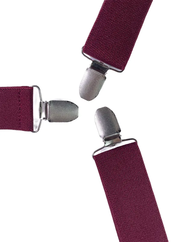 Premium_Maroon_Suspenders_for_Men__Classic_Solid_Color_Adjustable_Elastic_Y-Back_Braces_with_Heavy_Duty_Strong_Metal_Clips__Formal_Wedding_Tuxedo_Business_Office_Prom_Party_Retro_Vintage_Costume_Accessory