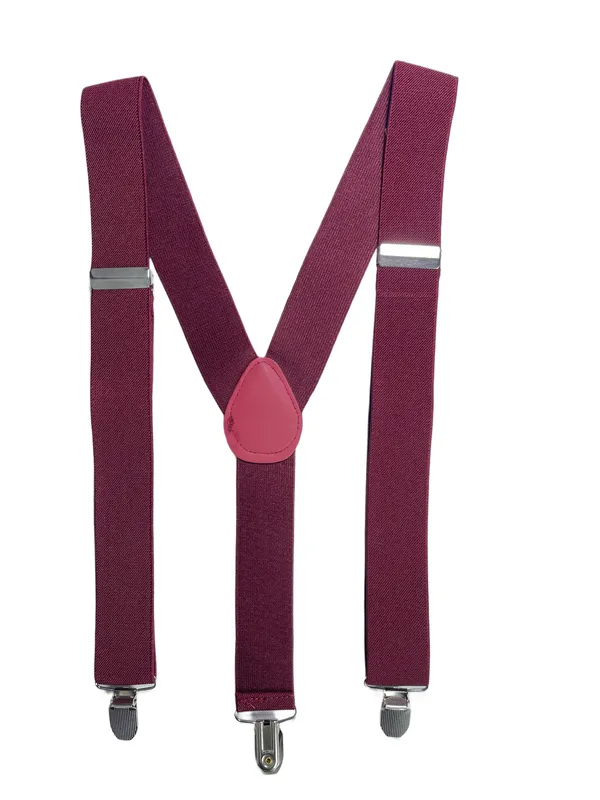 Premium_Maroon_Suspenders_for_Men__Classic_Solid_Color_Adjustable_Elastic_Y-Back_Braces_with_Heavy_Duty_Strong_Metal_Clips__Formal_Wedding_Tuxedo_Business_Office_Prom_Party_Retro_Vintage_Costume_Accessory