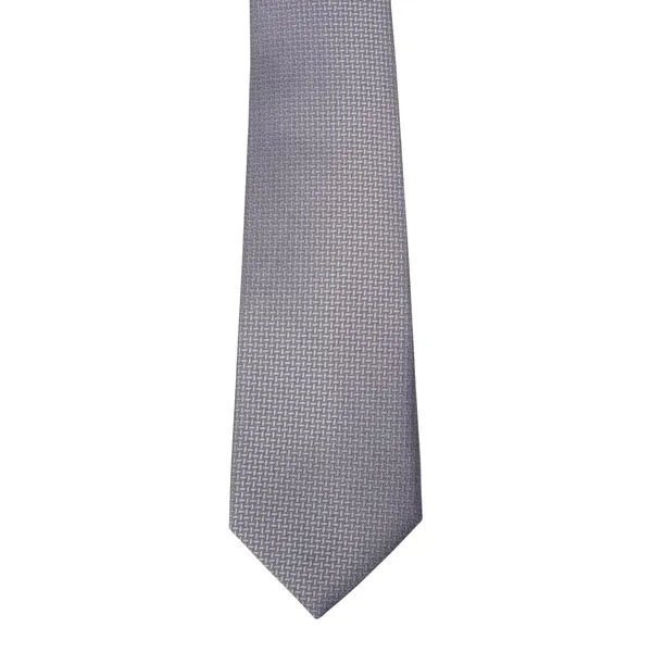 Grey_Mens_Micro_Silk_Smooth_Fabric_Criss_Cross_Design_Color_Neck_Tie_&_Pocket_Square_With_Leatherite_Gift_Box