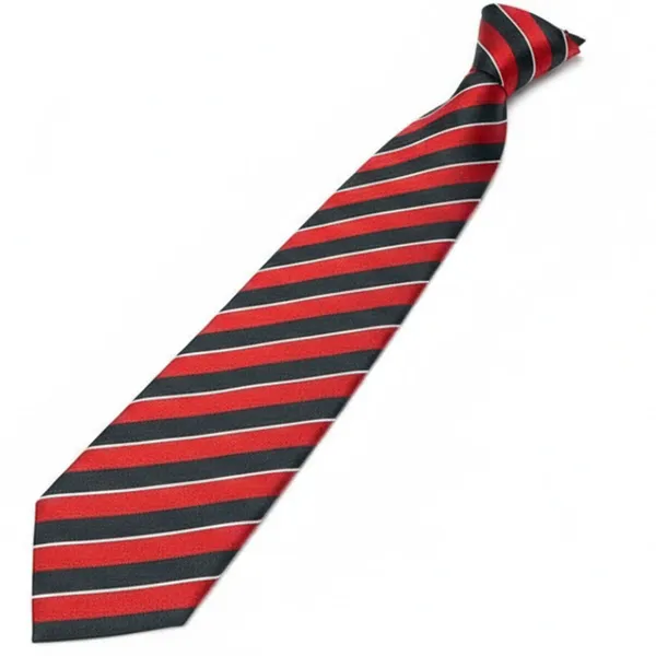 Red_Black_Stripes_Design,_Poly_Cotton_Smooth_Fabric,_Color_Roomy_Backslash_Stripes_Neck_Tie_With_Pocket_Square