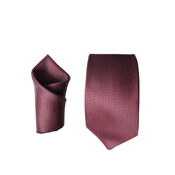 Maroon_Mens_Microfiber_Criss_Cross_Pattern_Silky_Necktie_Gift_Set_With_Pocket_Square_Cufflinks_&_Brooch_Pin_Formal_Tie_With_Leatherite_Box|_Leather_Gift_Box