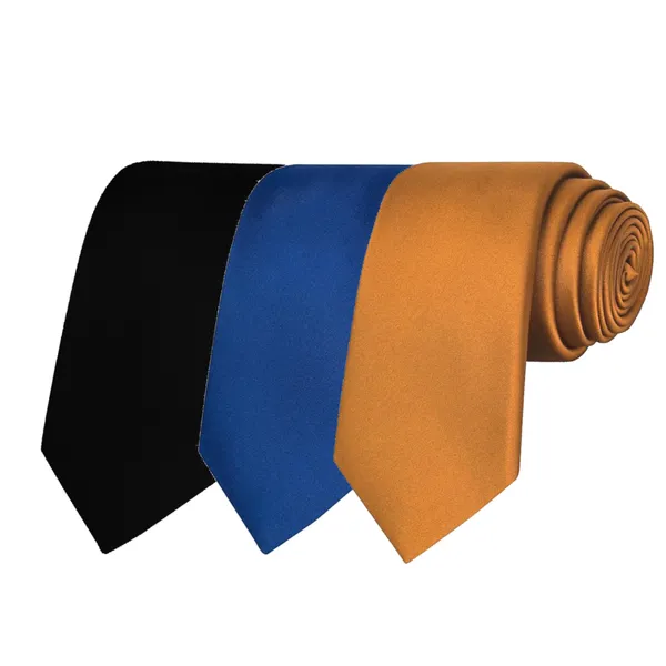 Calixto_Solid_Design_Men's_Black,Blue_,Mustard_Solid_Color_Necktie_For_Men's_,_Polyster_Smooth_Fabric_Necktie_(Pack_Of_3)