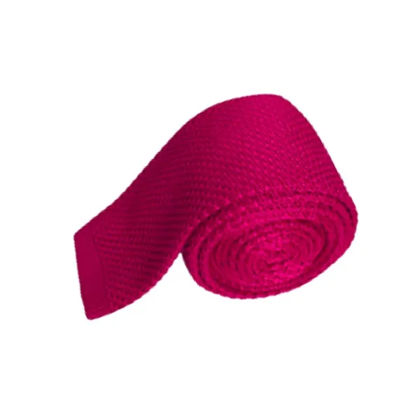 Pink_Men_Knitted_Tie,_Solid_Necktie,_Narrow_Skinny_Slim_&Trending_Designer_Necktie