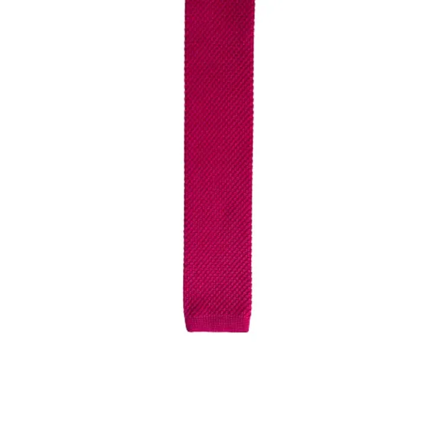 Pink_Men_Knitted_Tie,_Solid_Necktie,_Narrow_Skinny_Slim_&Trending_Designer_Necktie