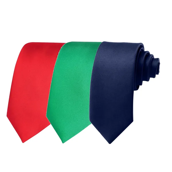 Calixto_Solid_Design_Men's_Blood_Red,Bottle_Green,_Blue_Solid_Color_Necktie_For_Men's_,_Polyster_Smooth_Fabric_Necktie_(Pack_Of_3)