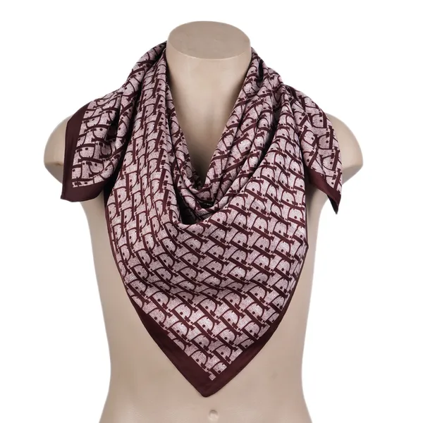 Calixto_Luxury_Satin_Silk_Scarf_for_Women_-_Elegant_Square_Neck_Scarf_with_Geometric_Print,_35x35_Inches