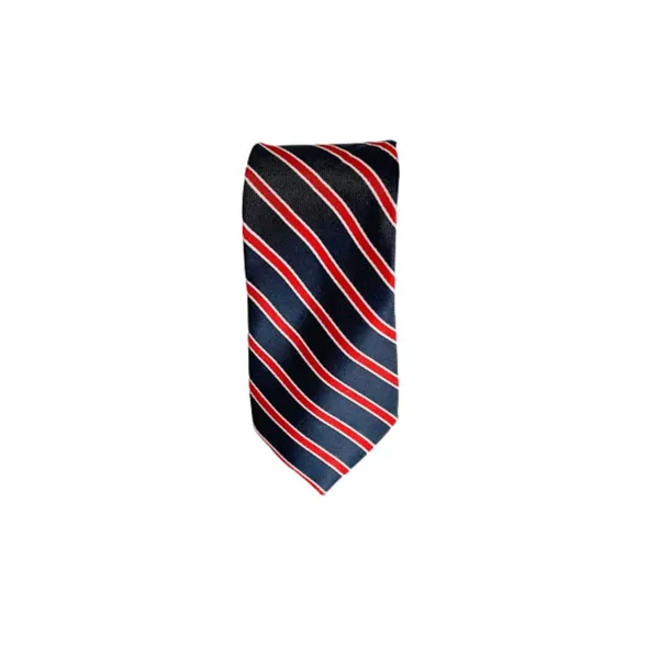 Blue_&_Red_Stripes_Design,_Poly_Cotton_Smooth_Fabric,_Roomy_Black_With_Thin_Stripes_Color_Neck_Tie