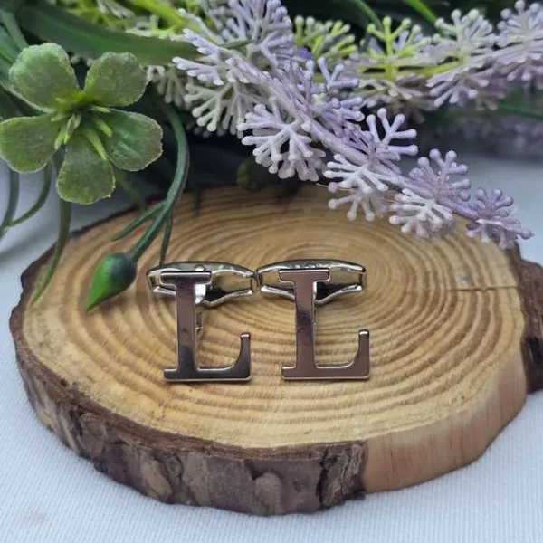 L_Alphabet_Silver_Cufflinks_for_Men_|_Initial_Letter_�L�_Personalized_Luxury_Cuff_Links_|_Premium_Polished_Metal_Shirt,_Coat_&_Blazer_Cufflinks_|_Wedding,_Office_|_Stylish_Gift_for_Men_|_Set_of_2
