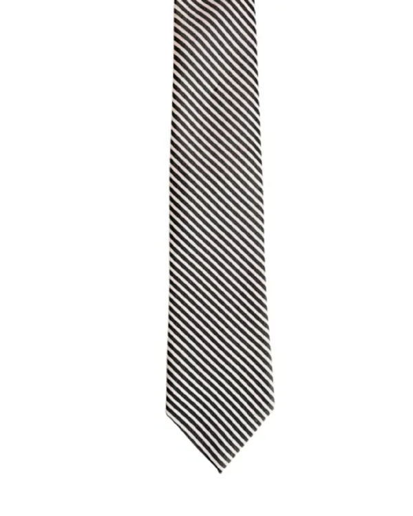 Black_Sleek_Stripes_Design,_Poly_Cotton_Smooth_Fabric,_Neck_Tie_With_Pocket_Square