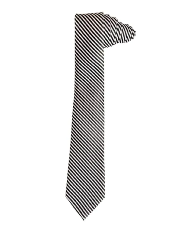 Black_Sleek_Stripes_Design,_Poly_Cotton_Smooth_Fabric,_Neck_Tie_With_Pocket_Square