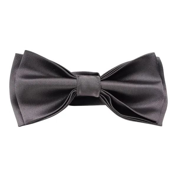 Grey_Men_Fashion_Bow,_Cotton_Smooth_Fabric,_Double_Layered_Color_Neck_Bow