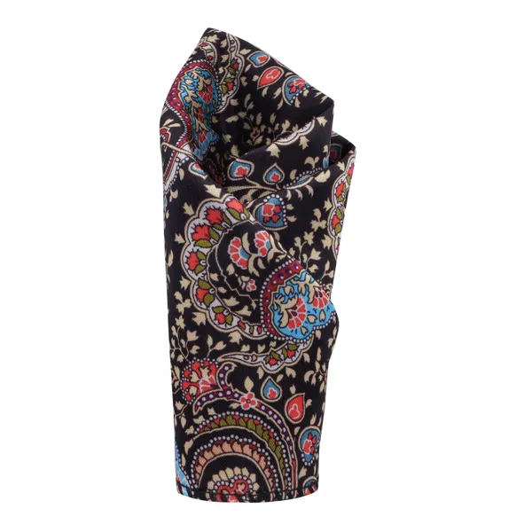 Men's_Paisley_Necktie_&_Pocket_Square_Set_–_Elegant_Multicolor_Swirl_on_Black_with_Pinstripe_–_Formal_&_Casual_Wear