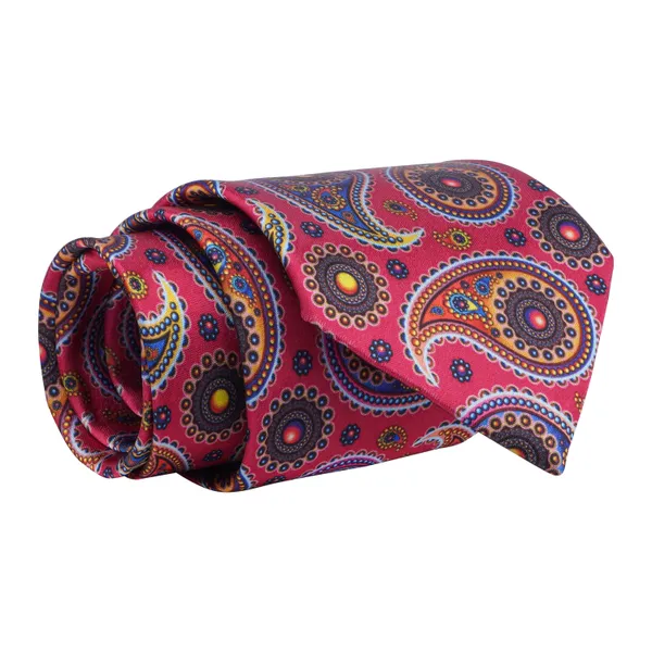 Men's_Paisley_Necktie_and_Pocket_Square_Set_–_Classic_Woven_Silk_Feel_Tie_–_Vibrant_Red_&_Multicolor_Pattern_–_Formal_&_Casual_Wear