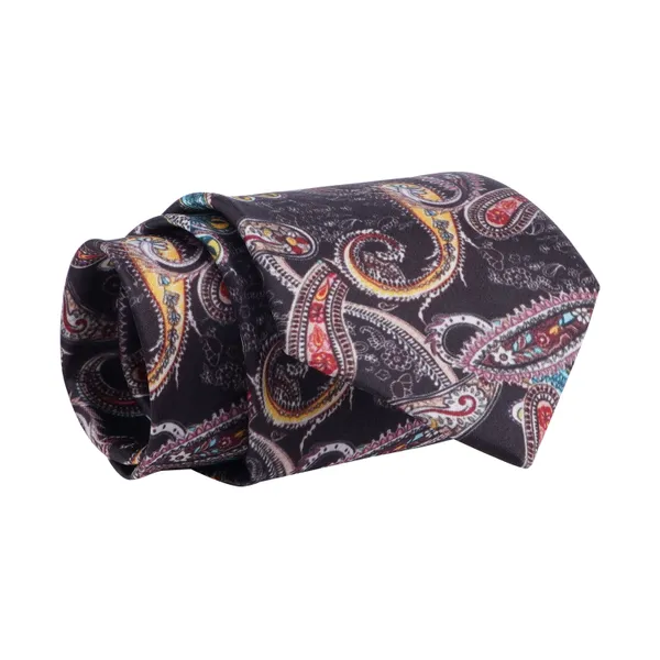 Men’s_Paisley_Tie_and_Pocket_Square_Set_–_Vibrant_Multicolor_Pattern_on_Black_–_Formal_&_Casual_Neckwear_Accessory