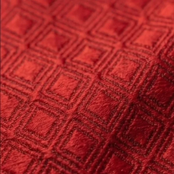 Men's_Red_Necktie_and_Pocket_Square_Set,_Classic_Geometric_Diamond_Pattern_Tie,_Premium_Woven_Silk_Feel_Formal_Business_Wedding_Tie_for_Men,_Elegant_Neck_Tie_Hanky_Set_for_Office,_Party,_Groom,_Gift