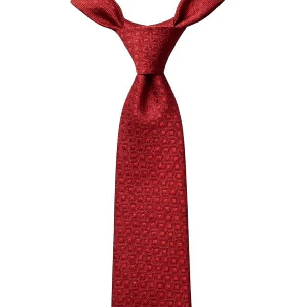 Men's_Red_Necktie_and_Pocket_Square_Set,_Classic_Geometric_Diamond_Pattern_Tie,_Premium_Woven_Silk_Feel_Formal_Business_Wedding_Tie_for_Men,_Elegant_Neck_Tie_Hanky_Set_for_Office,_Party,_Groom,_Gift