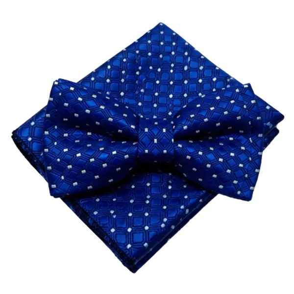 Men's_Royal_Blue_Pre-Tied_Bow_Tie_for_Formal_Wear_–_Elegant_Geometric_Patterned_Neck_Bow_Tie_for_Weddings,_Business,_Parties,_Prom,_Tuxedo_&_Special_Occasions_–_Adjustable_Neckband,_Classic_Stylish_Design