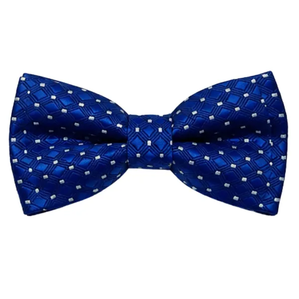 Men's_Royal_Blue_Pre-Tied_Bow_Tie_for_Formal_Wear_–_Elegant_Geometric_Patterned_Neck_Bow_Tie_for_Weddings,_Business,_Parties,_Prom,_Tuxedo_&_Special_Occasions_–_Adjustable_Neckband,_Classic_Stylish_Design