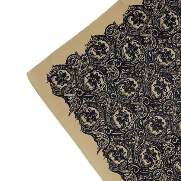 Calixto_Luxury_Silk_Satin_Square_Scarf_for_Women_–_Elegant_Paisley_Pattern_Bandana_–_Black_&_Gold_–_35"_x_35"