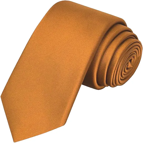Calixto_Solid_Design_Men's_Black,Mustard,Grey_Solid_Color_Necktie_For_Men's_,_Polyster_Smooth_Fabric_Necktie_(Pack_Of_3)