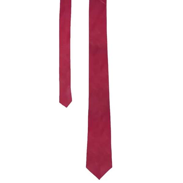 Red_Wine_Solid_Design,_Poly_Cotton_Smooth_Fabric,_Slim_Neck_Tie