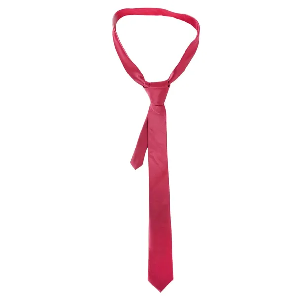 Red_Wine_Solid_Design,_Poly_Cotton_Smooth_Fabric,_Slim_Neck_Tie