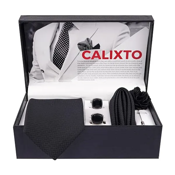 Premium_Black_Men's_5-Piece_Formal_Accessories_Set_|_Neck_Tie,_Adjustable_Suspenders,_Pocket_Square,_Lapel_Flower_&_Cufflinks_|_Wedding,_Groom,_Party_&_Business_Wear